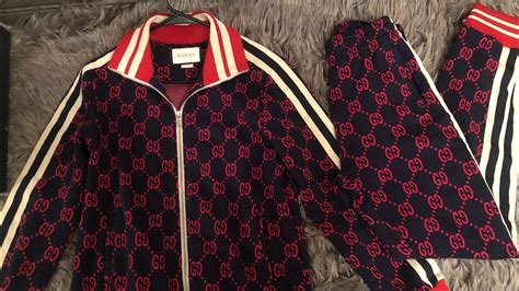 gucci tracksuit real or fake|authentic gucci tracksuit.